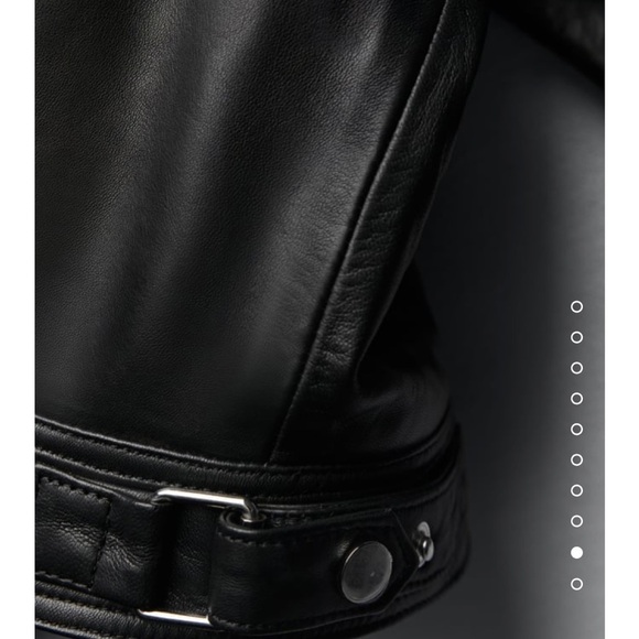 Zara  cropped genuine leather jacket LIMITED EDITION - Picture 8 of 12